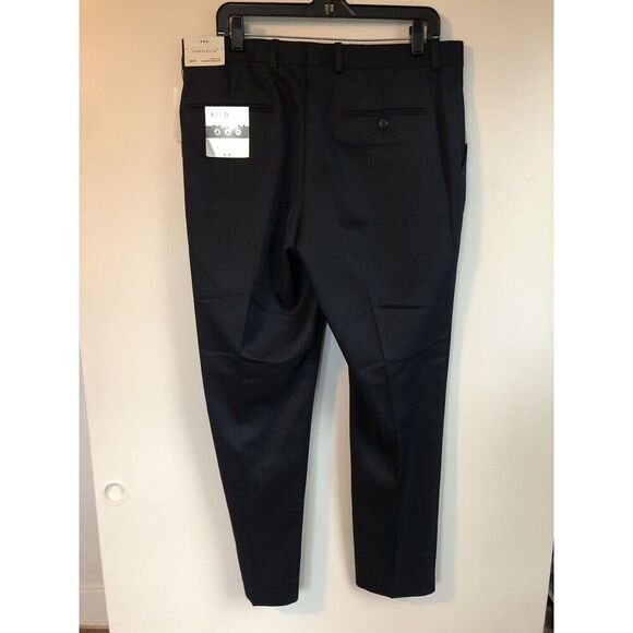 NWT Perry Ellis  Portfolio Pants  Men's 34x30  Slim Fit  Midnight Black $85 - Picture 5 of 13
